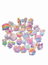 Lot x10 Stickers Kawaii Cartoon Rose Bonbons Arc-en-ciel Cute DIY Planner Planner price