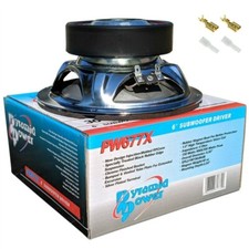 1 PYRAMID PW677X Caisson de Basse 6,5 " à Partir 150 Watts RMS 4 Ohm Auto + Haut-parleurs auto & caisson de basses price