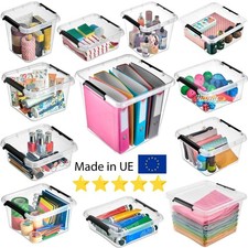 Boîte de rangement avec couvercle clips organisateur pour bureau cuisine... Boîtes de rangement price
