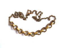 Collier Vintage Anneaux Connectés En Laiton ? 9,7 G/40,5 Cm Collier connecté price