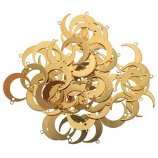 50pcs Collier de bracelet de forme de lune Connectez les charmes en alliage Collier connecté price