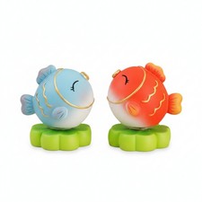 Figurine de Koï Rotative Rotatif Ornement Carpe Koï Doré pour Bureau, Étagère Bureau étagère Unit price