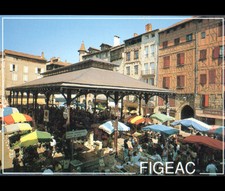 FIGEAC (46) STANDS MARCHANDS à la HALLE au Marché & COMMERCES animé Hall Stand price