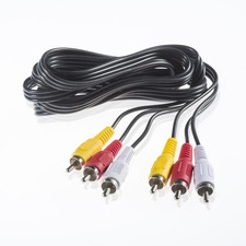 Câble audio RCA, 3 x RCA mâle à 3 x RCA mâle, 1,8 m, noir Audio câble price