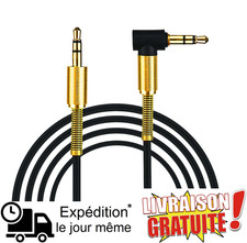 Câble Jack 3.5mm Mâle-Mâle Coudé Qualité Audio Premium Audio câble price