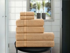 SET DE BALLES DE SERVIETTE 6 PIÈCES LUXE EGYPTION 100 % COTON 550 G/M² SALLE DE BAIN VISAGE BAIN À MAIN Mains / Visage Towel price