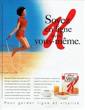 Publicité Advertising 520  1997   Kellogg's  petit déjeuner céréales spécial K Petit-déjeuner Cereal price
