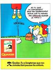Publicité Advertising 0424  1981   Crockies  céréales petit déjeuner  comporteme Petit-déjeuner Cereal price