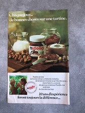 Publicité de presse Pâte à Tartiner NUTELLA Spreadable price