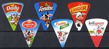 6 Tunisian cheese labels (the cows) -6 étiquettes de fromage de Tunisie (Vaches) Cheese price