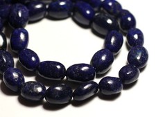 2pc - Perles de Pierre - Lapis Lazuli Olives pierres roulées 12-15mm  4558550026 Olives price