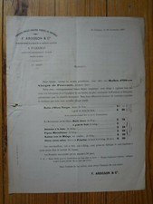 Pub Tarif Huile olives Ardisson - St Chamas (Aix) - 1869 Olives price