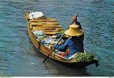 Carte Postale - Thailande - Thai Boat-Vendors selling Fruits and vegetables to t Vegetables price