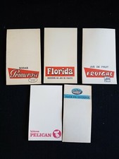 5 ANCIENS CARNETS BLOC-NOTES PUBLICITAIRES BOISSONS DE CAFÉ BISTROT Café price
