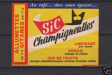 Etiquette Allumette France Champigneulles Limonade jus de fruits Type 102 Lemonade et Fruit Juice price
