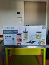 VERRES AVEC PAILLES POUR LIMONADES, JUS DE FRUITS, COCKTAILS OU MILK-SHAKES Lemonade et Fruit Juice price
