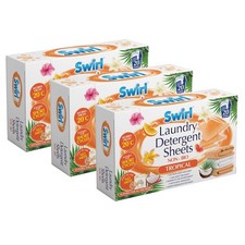 3 X Swirl Laundry Detergent Sheets Tropical 20pk Laundry Detergent price