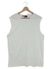 Marque Inconnue Débardeur Homme Blanc Coton Basic (INT L) Débardeurs / maillots de corps homme price