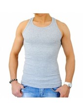 G.T.I.1 Débardeur homme 100% coton ,Marcel homme, maillot de corps Gris Débardeurs / maillots de corps homme price