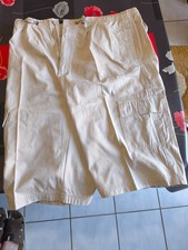 short beige en coton Encre Industrie Short homme price
