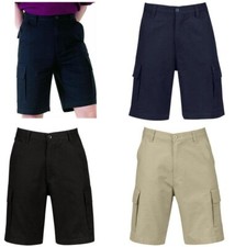 Shorts Cargo Noirs Premium En Coton Twill Combat À Poches Multiples Short homme price