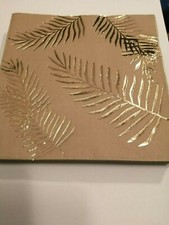 SERVIETTES EN PAPIER FEUILLE DESIGN DORE OR 2D. PAPER NAPKIN LEAVES GOLDEN GOLD Napkin price