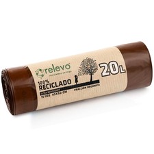 Sacs Poubelle Marron avec Liens Coulissants – 20L Largeur 45 cm x Hauteur 46 ... Poubelle sacs price