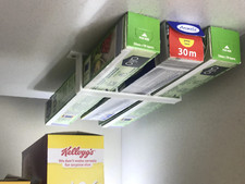 Foil/Cling Film/Grease Proof Paper Cupboard Under Shelf Holder : White Cling film price