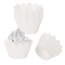 50 Emballages à cupcakes en papier blanc standard pour baking Baking papier price