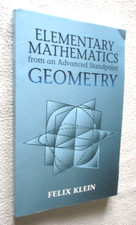 ELEMENTARY MATHEMATICS from an Advanced Standpoint GEOMETRY FELIX KLEIN Mathematics price