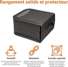Amazon Basics CD et DVD Folder pour 400 disques, nylon (noir) Cd et dvd disques price