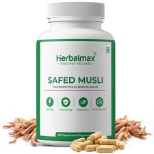 Herbal Max Safed Musli 60 gélules végétales | Suppléments énergétiques, d'end... Herbal Supplements price