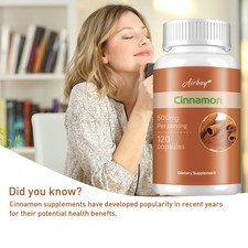 Cinnamon Capsules - Herbal Extract Supplements, Gluten-Free - 120pcs Herbal Supplements price