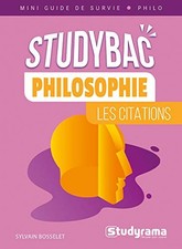 Philosophie : Les citations : Study mini guide de survie philo Psychologie Study Guides price