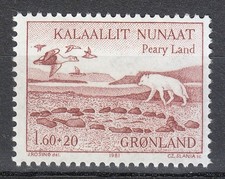 Groenland 1981 Mi 130 Sc B9 MNH Stone tent Polar Wolf & Ducks Arctic expedition Tent price