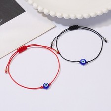 Bracelet de protection oculaire bleu artisanal mauvais oeil turc taille réglabl Turc price
