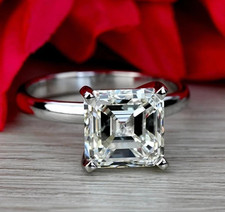 RARE BAGUE SOLITAIRE EN ARGENT 925 certifiée diamant blanc 3,00 ct Diamant Solitaire bague price