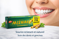 Dentifrice Miswak Dabur Original 50g + 25g Gratuit Naturel Dents Gencives Halein Toothpastes price