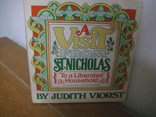 Visit from Saint Nicholas/ Judith Viorst/ hardback/ jacket/1977/ Clement Moore Religious Books price