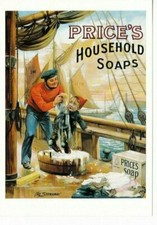 PRICE'S SOAPS - MARITIME THEME POSTER COLOUR POSTCARD Soaps price