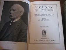 2 Livres Anciens Biology For Everyman J.Arthur Thomson tome 1 & 2 Biology price