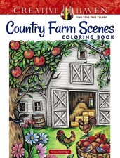 Teresa Goodridge Creative Haven Country Farm Scenes Coloring Book (Poche) Littérature anglaise price