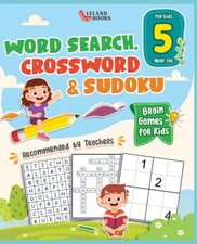 Brain Games for 5 year olds Word Search, Crossword & Sudoku Brain Games price