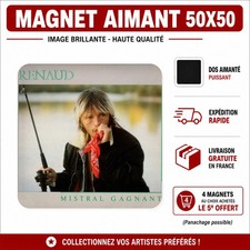 Magnet Frigo Renaud Mistral gagnant  5x5 cm Fridge Magnet Fridge Magnet price