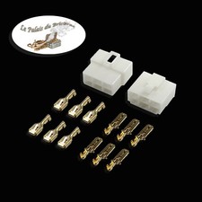 Kit Connecteur électrique 6 Voies - Terminal 6.3 mm -- Auto Moto Bateau Quad Électrique moto price