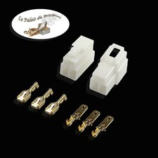 Kit Connecteur électrique 3 Voies - Terminal 6.3 mm -- Auto Moto Bateau Quad Électrique moto price