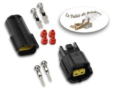 Kit Connecteur électrique / 2 voies - 12V étanche - Automobile Moto Bateau Électrique moto price