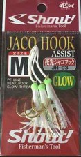 ASSIST JACO HOOK GLOW JH-03 TAILLE M CRI PESCA AMI FISHING METAL JIG PE VERTICAL Fishing crochet (Jig) price