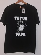T-shirt Noir futur papa bébé goku dragon ball manga Anniversaire Cadeau Taille S Bébé t-shirt price