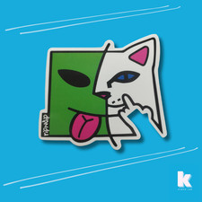 KansoLab - 000017 - Sticker autocollant chat soleil skate - 5 x 5cm Skates price